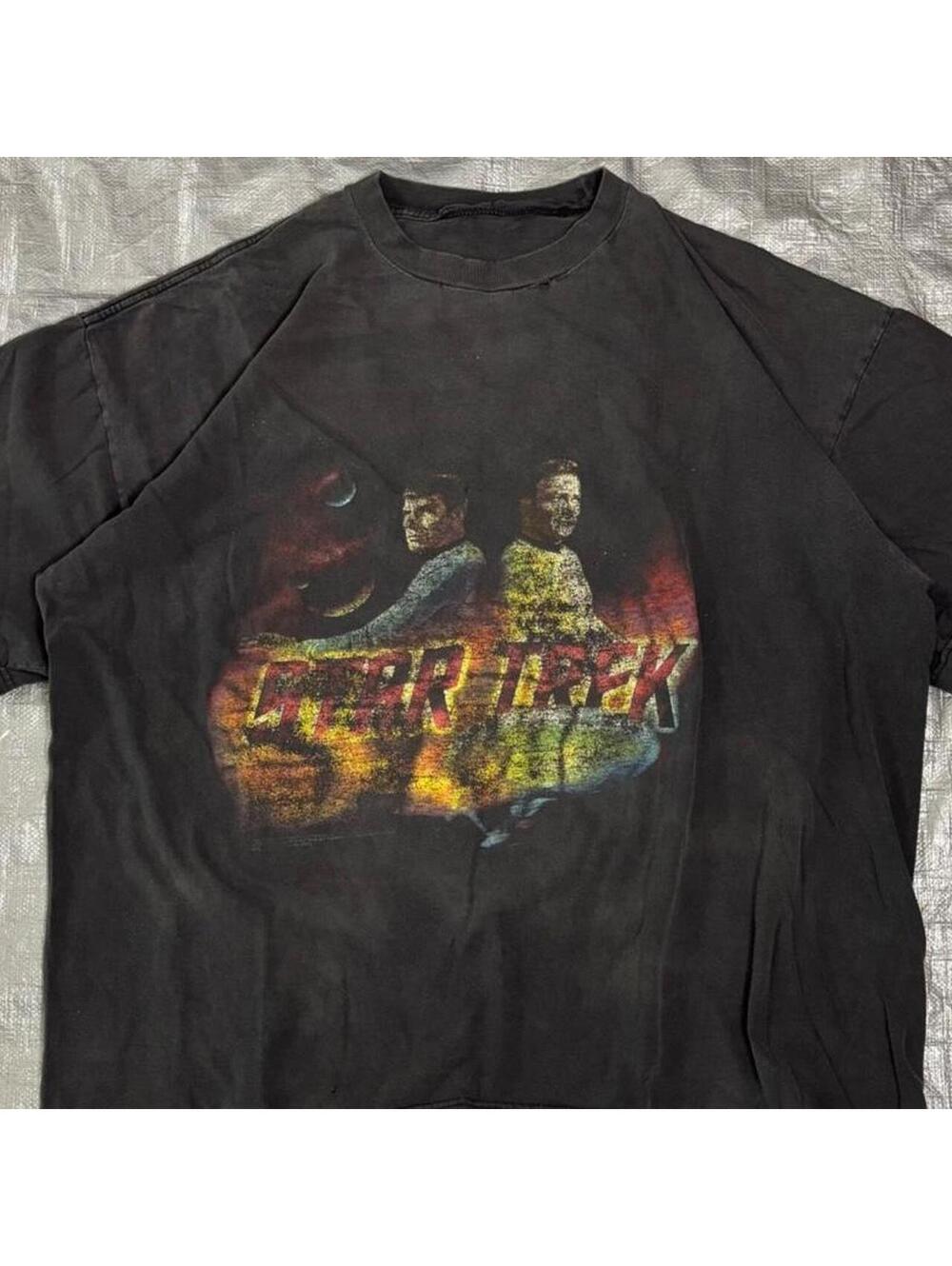 1998 Star Trek Kirk and Spock tee